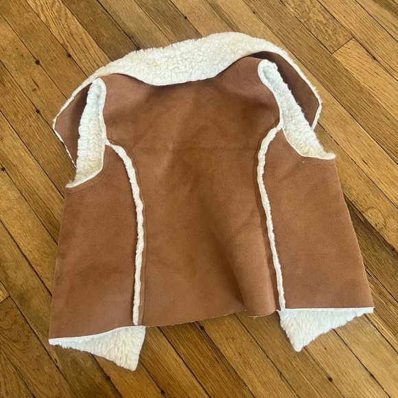 Kids Calvin Klein Suede and Sherpa Vest | 24 Months - Picture 5 of 5